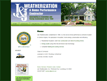 Tablet Screenshot of jjweatherization.com